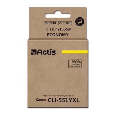 Actis KC-551Y Tinte (ersetzt Canon CLI-551Y; Standard; 12 ml; Gelb)