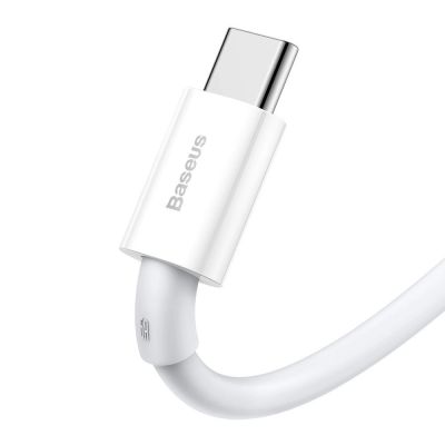 3. Baseus Superior Kabel USB - USB Typ C 6A 66W 2m weiß (CATYS-A02)