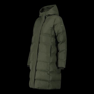2. CMP Damen Kapuzenmantel isoliert wasserdicht grün (34K0096/F905)