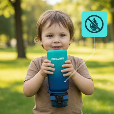 8. Meteor Flasche 350 ml 17657 Blau/Türkis