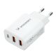 3. Wozinsky CWCUCW 30W USB-C / 2 x USB-A Wandladegerät - Weiß