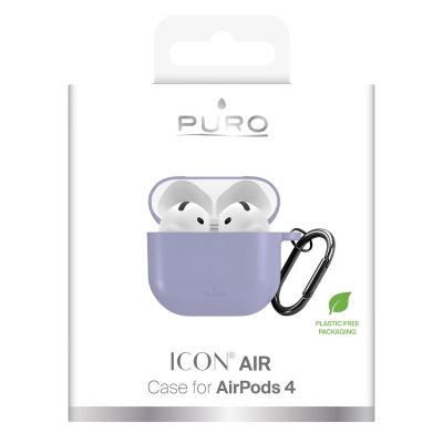 6. Puro Icon Hülle für AirPods 4 – Lila