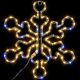 3. DEKORATIVER HÄNGE-SCHNEEFLOCKE 32,5 CM 100LED TRIMER WARMWEISS