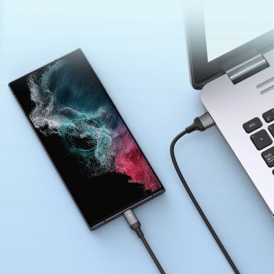 15. Joyroom Extraordinary Series A10 USB-A/USB-C 3A-Kabel 1,2 m – Schwarz