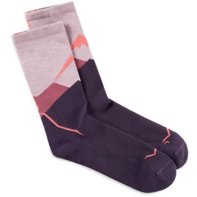2. Buff Merino Leichtgewicht Crew Socken LWC1 Rosa L Socken