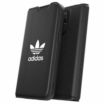 9. Adidas OR Booklet Case BASIC iPhone 14 Pro 6,1" schwarz/schwarz weiß 50182