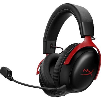 16. HyperX Cloud III Wireless – Kabelloses Gaming-Headset (Schwarz und Rot)