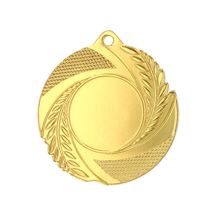 Goldmedaille mit Platz für ein 25-mm-Emblem – Stahlmedaille