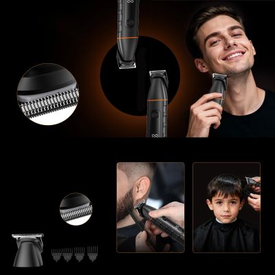 15. MAXGROOM LK-892 Multifunktionstrimmer mit austauschbaren Aufsätzen – schwarz