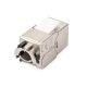 64. Keystone-Buchse RJ45 (8P8C) Kat. 6A, STP, geschirmt, werkzeuglos, Stahl, 24 Stück.