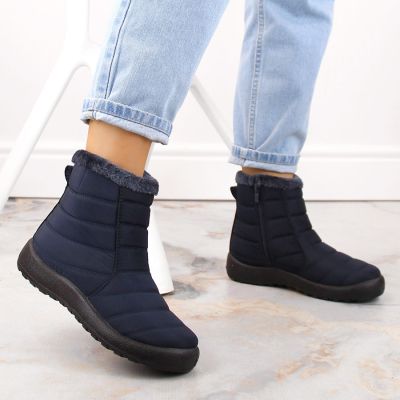 7. Potocki W WOL198B marineblaue Schneestiefel 