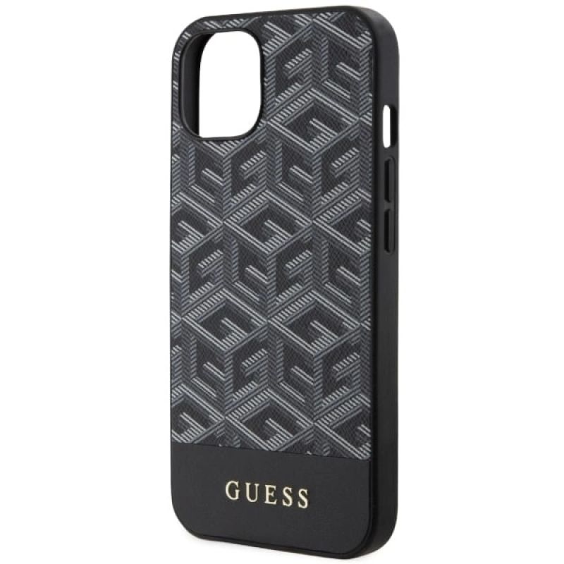 6. Guess GUHMP14SHGCFSEK iPhone 14 6,1" schwarz/schwarzes Hardcase GCube Stripes MagSafe