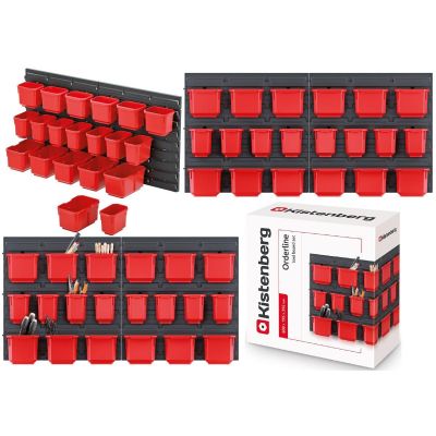 7. Werkstatttafel mit 20 Behältern, Bestelllinie Kistenberg