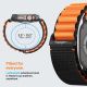 12. Spigen WBF1 Armband für Apple Watch 44 / 45 / 46 / 49 mm - Schwarz und Orange