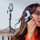 13. Selfie Stick WC1Y2S Teleskopstativ 1,3 m aus Aluminiumlegierung mit Telefonhalter – Schwarz