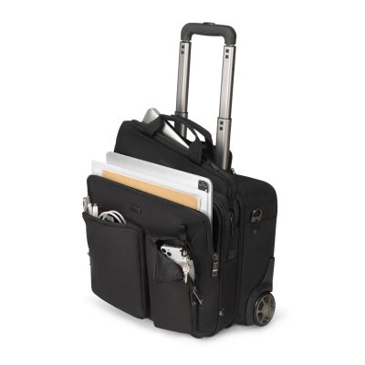 4. DICOTA D3250901 Laptoptasche 40,6 cm (16") im Kofferstil mit Füßen, Schwarz