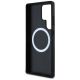 7. BMW Leather Oversized Stripes MagSafe Case für Samsung Galaxy S25 Ultra - Schwarz