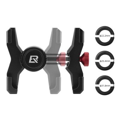 3. Rockbros 25210039002 Handyhalterungsklemme für Headset-Kappe – schwarz