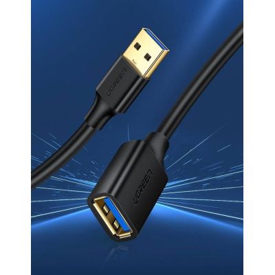 2. Ugreen Verlängerungskabel USB 3.0 (weiblich) - USB 3.0 (männlich) Adapter 1m (schwarz)