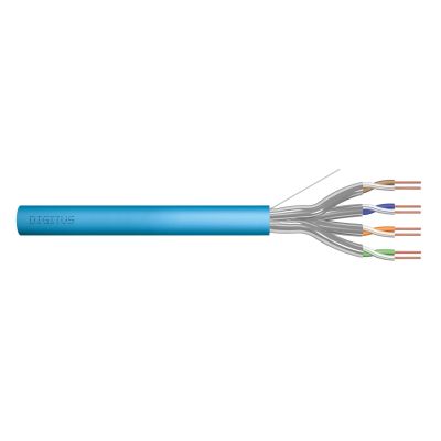 3. DIGITUS Installationskabel Kat. 6A, U/FTP, DCA, AWG 23/1, LSOH, 500 m, blau, auf Rolle