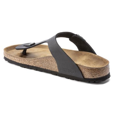 4. Birkenstock Gizeh NU Oiled Black Regular Flip-Flops für Damen/Herren (0845251)