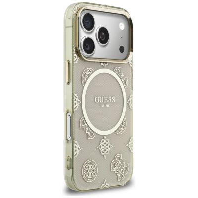 4. Guess IML Peony Dot MagSafe Hülle für iPhone 17 Pro – Beige