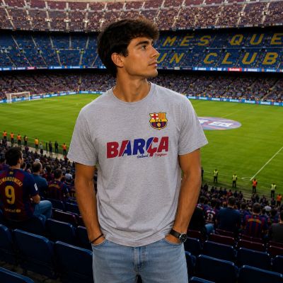 2. FC Barcelona Herren-Baumwoll-T-Shirt 5001CBSG