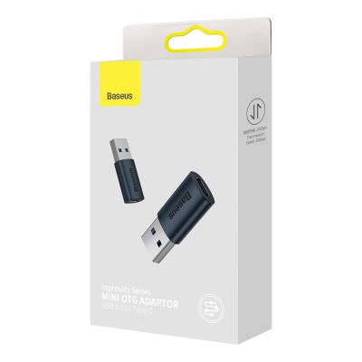 5. Baseus Ingenuity Series Mini-Adapter USB 3.1 OTG auf USB Typ C Blau (ZJJQ000103)