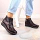 9. Isolierte Keilstiefeletten aus Leder Filippo W PAW376B burgunderrot