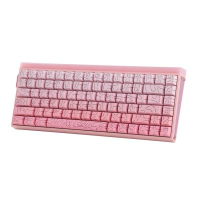 2. HERO84 HE PINK+Gradient+Contour Tastatur mit Dragon King Schaltern RGB AULA