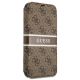 3. Guess GUBKP13L4GDBR iPhone 13 Pro / 13 6.1" braun/braunes Buch 4G Stripe