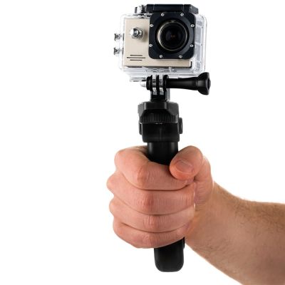 2. Montieren Sie mit einem Mini-Stativ für GoPro SJCAM Action-Kameras schwarz