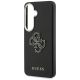 6. Guess Hülle mit genarbtem, großem 4G-Metalllogo für Samsung Galaxy S26+ - schwarz