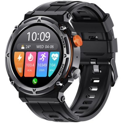 VELTORI VT130-1 Smartwatch Schwarzes Silikonarmband