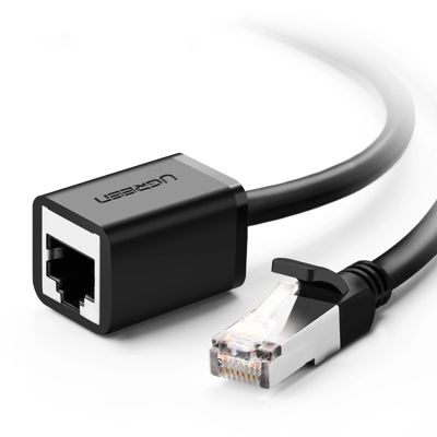 3. Ugreen NW112 11278 Netzwerk-Ethernet-Kabel RJ45 (weiblich) – RJ45 (männlich) F/UTP Cat. 6 1 Gbit/s 0,5 m – schwarz