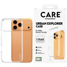 CARE by PanzerGlass Flagship Urban Explorer Case mit klarem Rahmen für iPhone 17 Pro Max - Transparent