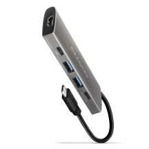 Axagon HMC-5G2 Dockingstation USB 3.2 Gen 2 (3.1 Gen 2) Typ-C Grau