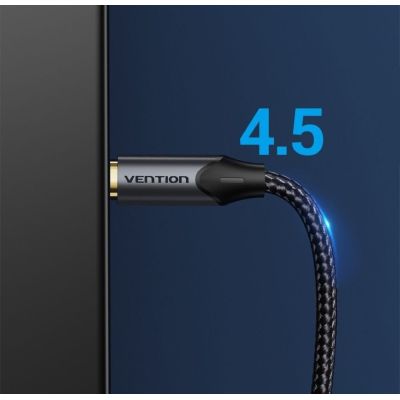 7. Vention geflochtenes optisches Audiokabel mit Aluminiumstecker, 5 m, Schwarz
