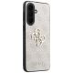 4. Guess Lederhülle mit Metalllogo für Samsung Galaxy A37 5G – Rosa