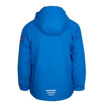 2. TrollKids Kids Sognefjord Jacket Pro azurblau/marineblau atmungsaktiver Regenmantel (431-160)