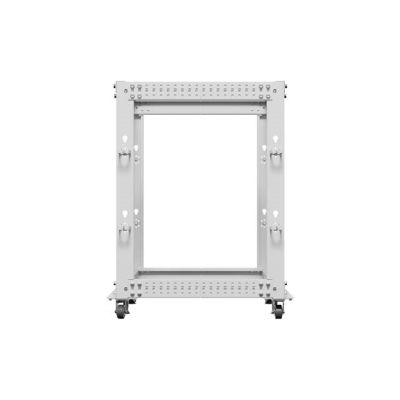 6. LANBERG 19" 15U 600x600-1100 OR01-6115-S Rack-Schrank, verstellbar, grau