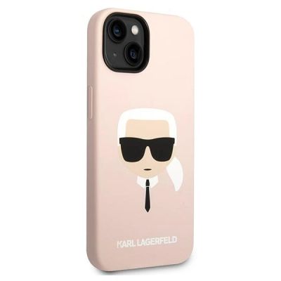 4. Karl Lagerfeld KLHCP14MSLKHLP iPhone 14 Plus 6.7 "Hardcase rosa / rosa Silikon Karl's Head