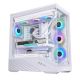 8. Lian Li Vector V100 PC-Gehäuse, Midi-Tower, ATX, RGB, gehärtetes Glas – Weiß
