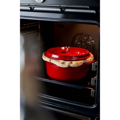 6. Staub Runder Gusseisentopf – 3,8 l, Rot