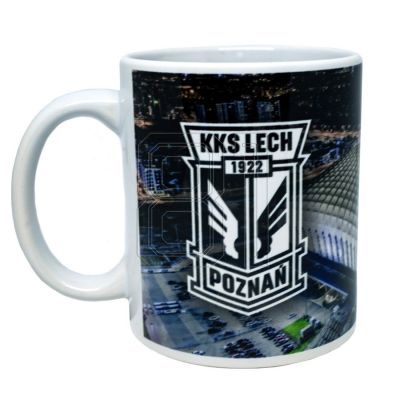 KKS Lech Stadion bei Nacht Tasse G00776