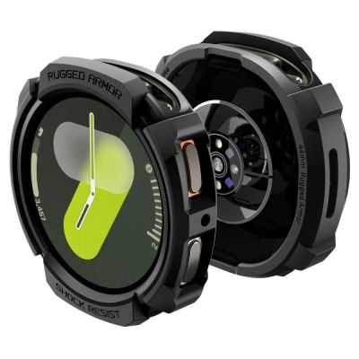 12. Spigen Rugged Armor Case für Samsung Galaxy Watch 8 44 mm - Mattschwarz