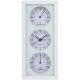2. Uhr, Wecker, Thermometer, Hygrometer 26 x 5 x 12 cm Articosa Weiß