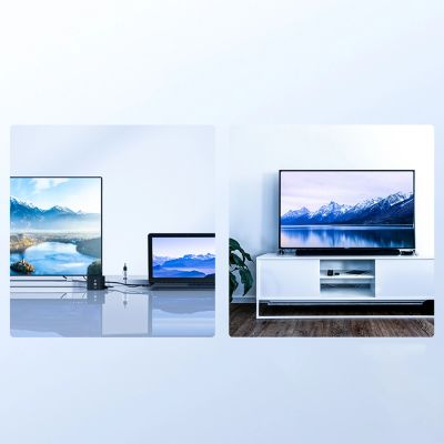 12. Orico XD-VATH VGA- und 3,5-mm-Klinkenstecker-auf-HDMI-Full-HD-60-Hz-Kabel mit USB-Stromversorgung, 5 m – Schwarz