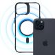 7. 3mk Satin Armor MagCase Hülle mit MagSafe für iPhone 15 Plus – transparent mit schwarzem Rahmen