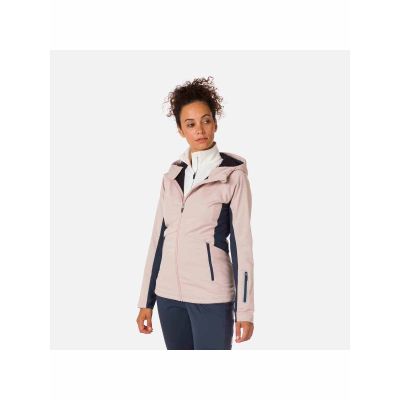 3. ROSSIGNOL W Softshell Hoodie Jacket Jkt Pink